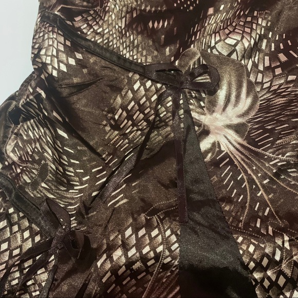 brown bohemian long plated full maxi skirt - Picture 2 of 3